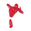 Statues & Sculptures Figurative|Wall Art-Infinity Man 28cm Red Resin Wall Sculpture