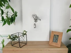 Statues & Sculptures Figurative|Wall Art-Infinity Man 28cm Silver Resin Wall Sculpture