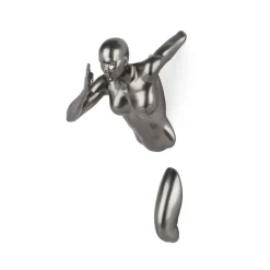 Statues & Sculptures Figurative|Wall Art-Infinity Woman 28cm Anthracite Resin Wall Sculpture