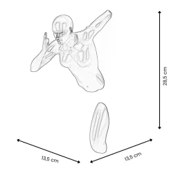 Statues & Sculptures Figurative|Wall Art-Infinity Woman 28cm Anthracite Resin Wall Sculpture