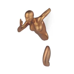 Statues & Sculptures Figurative|Wall Art-Infinity Woman 28cm Bronze Resin Wall Sculpture