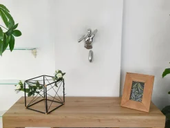 Statues & Sculptures Figurative|Wall Art-Infinity Woman 28cm Silver Resin Wall Sculpture