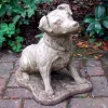 Statues & Sculptures Dogs-Jack Russell Terrier Stone Garden Ornament