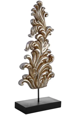 Statues & Sculptures Table Top|Contemporary-Jacquard Design 68cm Silver Resin Indoor Sculpture