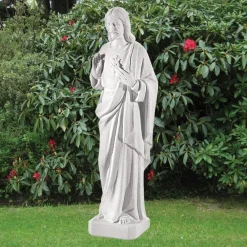 Statues & Sculptures Jesus-Jesus Christ 97cm Marble Resin Garden Statue