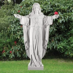 Statues & Sculptures Jesus-Jesus Christ 107cm Marble Resin Garden Statue