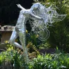 Statues & Sculptures Fairies-Kaida Fairy Metal Wire Garden Sculpture