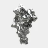 Statues & Sculptures Floor Standing|Abstract-Liquid Mirage 155cm Silver Metal Garden Sculpture