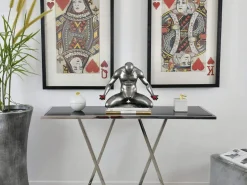 Statues & Sculptures Figurative|Table Top-Lost Affection 32cm Anthracite Resin Indoor Sculpture