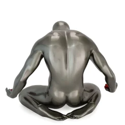 Statues & Sculptures Figurative|Table Top-Lost Affection 32cm Anthracite Resin Indoor Sculpture