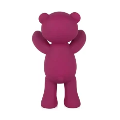 Statues & Sculptures Table Top|Animals-Love Bear 29cm Fuchsia Resin Indoor Sculpture