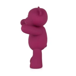 Statues & Sculptures Table Top|Animals-Love Bear 29cm Fuchsia Resin Indoor Sculpture