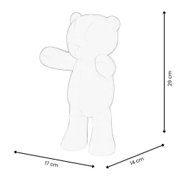 Statues & Sculptures Table Top|Animals-Love Bear 29cm Fuchsia Resin Indoor Sculpture