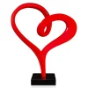 Statues & Sculptures Floor Standing|Abstract-Love Flux 73cm Red Resin Indoor Sculpture