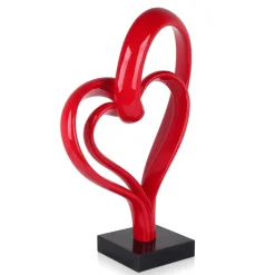 Statues & Sculptures Floor Standing|Abstract-Love Fusion 73cm Red Resin Indoor Sculpture