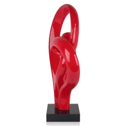 Statues & Sculptures Floor Standing|Abstract-Love Fusion 73cm Red Resin Indoor Sculpture