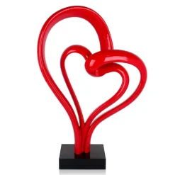 Statues & Sculptures Floor Standing|Abstract-Love Fusion 73cm Red Resin Indoor Sculpture