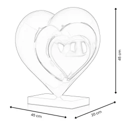 Statues & Sculptures Table Top|Contemporary-Love Reflection 45cm Red Resin Indoor Sculpture