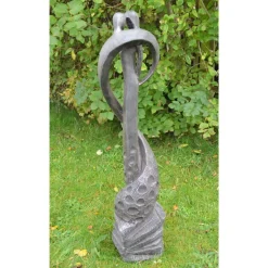 Statues & Sculptures Modern-Loving Kiss Modern Poly Resin Garden Statue