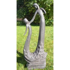 Statues & Sculptures Modern-Loving Mother Modern Poly Resin Garden Statue