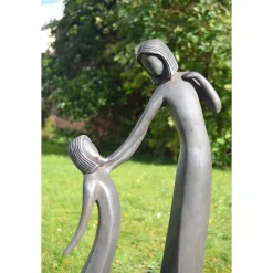 Statues & Sculptures Modern-Loving Mother Modern Poly Resin Garden Statue