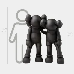 Statues & Sculptures Figurative|Floor Standing-Lucify Companions 150cm Black Resin Indoor Sculpture