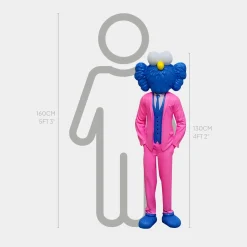 Statues & Sculptures Figurative|Floor Standing-Lucify Dapper 130cm Pink Resin Indoor Sculpture