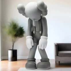 Statues & Sculptures Figurative|Floor Standing-Lucify Daze 130cm Grey Resin Indoor Sculpture