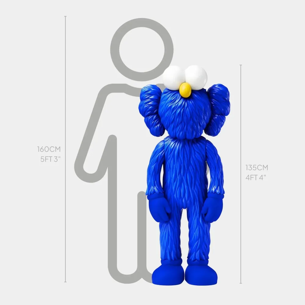 Statues & Sculptures Figurative|Floor Standing-Lucify Fuzz 135cm Blue Resin Indoor Sculpture