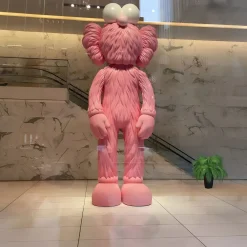 Statues & Sculptures Figurative|Floor Standing-Lucify Fuzz 135cm Pink Resin Indoor Sculpture