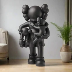 Statues & Sculptures Giant|Figurative-Lucify Go 180cm Black Resin Indoor Sculpture