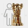 Statues & Sculptures Giant|Figurative-Lucify Hide 163cm Gold Resin Indoor Sculpture