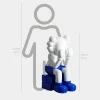 Statues & Sculptures Figurative|Floor Standing-Lucify Hide 110cm White Resin Indoor Sculpture