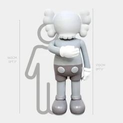 Statues & Sculptures Giant|Figurative-Lucify Motion 170cm Grey Resin Indoor Sculpture v1