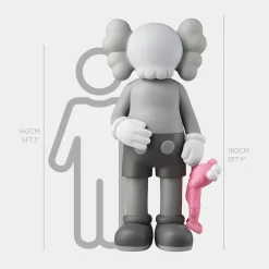 Statues & Sculptures Giant|Figurative-Lucify Playtime 180cm Grey Resin Indoor Sculpture