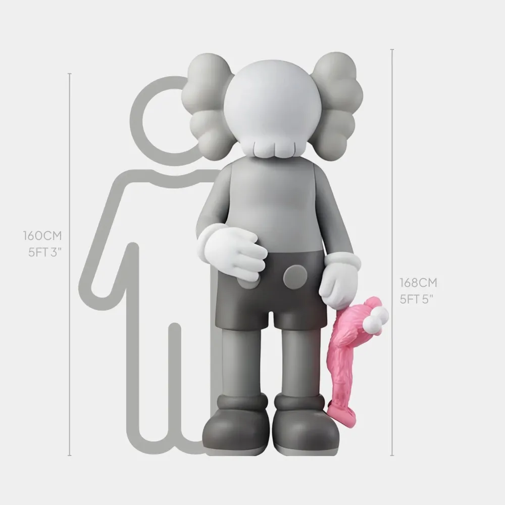 Statues & Sculptures Giant|Floor Standing-Lucify Playtime 168cm Grey Resin Indoor Sculpture