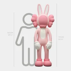 Statues & Sculptures Giant|Floor Standing-Lucify Rabbit 170cm Pink Resin Indoor Sculpture
