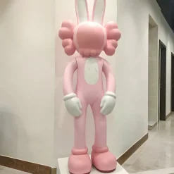 Statues & Sculptures Giant|Floor Standing-Lucify Rabbit 170cm Pink Resin Indoor Sculpture