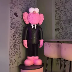 Statues & Sculptures Figurative|Floor Standing-Lucify Vogue 147cm Black Resin Indoor Sculpture