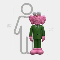 Statues & Sculptures Figurative|Floor Standing-Lucify Vogue 147cm Green Resin Indoor Sculpture