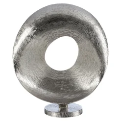 Statues & Sculptures Table Top|Abstract-Luminaris 50cm Silver Metal Indoor Sculpture