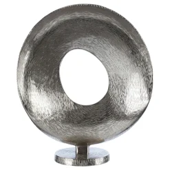 Statues & Sculptures Table Top|Abstract-Luminaris 50cm Silver Metal Indoor Sculpture