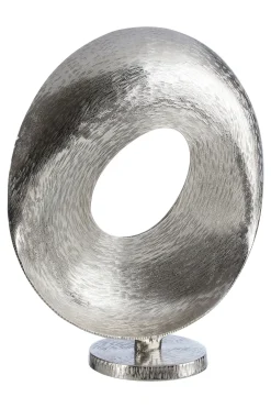 Statues & Sculptures Table Top|Abstract-Luminaris 50cm Silver Metal Indoor Sculpture