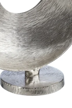 Statues & Sculptures Table Top|Abstract-Luminaris 50cm Silver Metal Indoor Sculpture