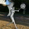 Statues & Sculptures Fairies-Luna Fairy 83cm Metal Wire Garden Sculpture