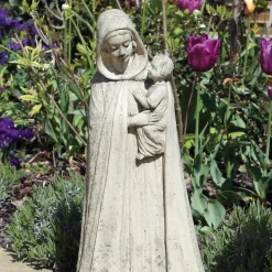Statues & Sculptures Virgin Mary-Madonna and Baby 54cm Stone Garden Statue