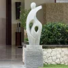 Statues & Sculptures Contemporary-Majestic Contemporary Stone Garden Sculpture