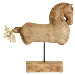 Statues & Sculptures Table Top|Animals-Majestic Horse 50cm Wood Indoor Statue
