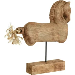 Statues & Sculptures Table Top|Animals-Majestic Horse 50cm Wood Indoor Statue