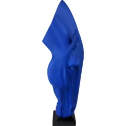 Statues & Sculptures Floor Standing|Animals-Majestic Horse Head 151cm Blu Blue Resin Sculpture